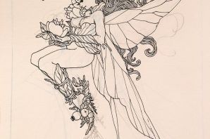 Фея рисунок карандашом