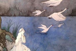 Дикие лебеди иллюстрации