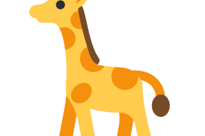 Рисунок жирафа для детей