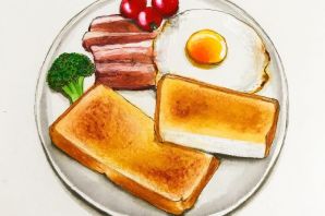 Рисунки блюд для срисовки