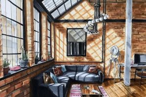 Рисунок комната отдыха