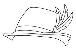 Шляпа трафарет