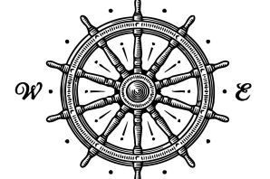 Штурвал рисунок