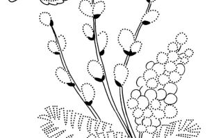 Трафарет верба