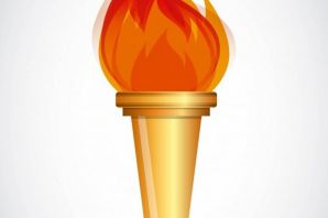 Олимпийский огонь рисунок
