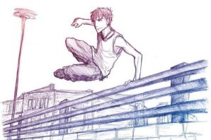 Паркур рисунки карандашом