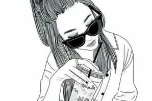 Девочка раскраска