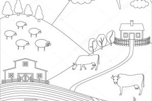 Ферма раскраска