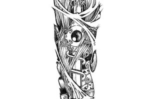 Полурукав эскиз