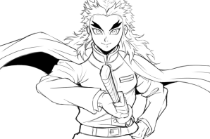 Танжиро раскраска