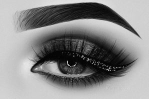 Глаз и бровь рисунок