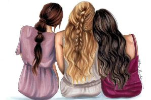 Лучшие подруги рисунки