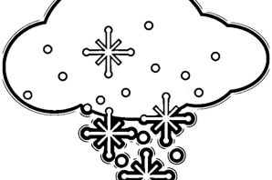 Раскраска снег идет