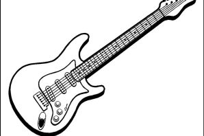 Рисунок электронной гитары
