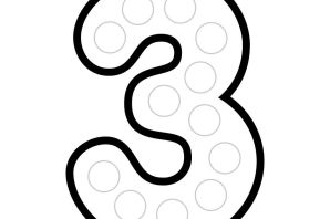 Цифра три рисунок