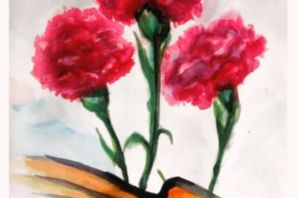 Цветы победы рисунок