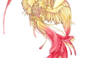 Птица феникс рисунок