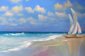 Рисунок моря легкий