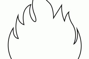 Огонек раскраска