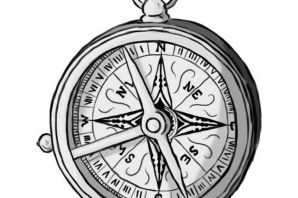 Компас раскраска