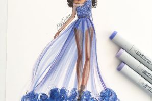 Платье рисунок легкий