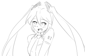 Хатсуне мику рисунок