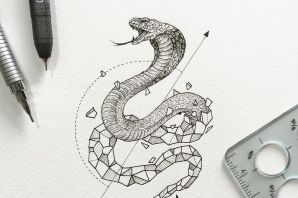 Эскиз змеи