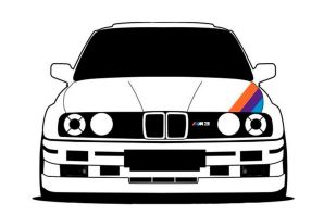 Раскраска старая бмв