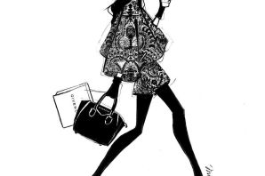 Раскраска модницы