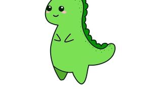 Маленький динозаврик рисунок