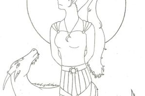 Артемида рисунок