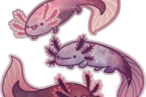 Аксолотль по клеточкам