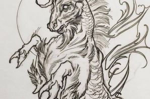 Козерог эскиз