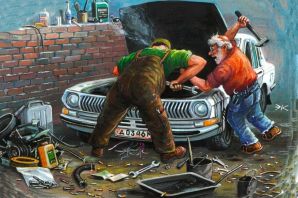 Автослесарь рисунок