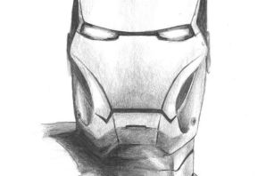 Железный человек рисунок