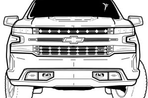 Раскраска шевроле