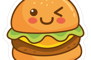 Милая нарисованная еда