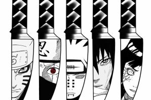 Раскраска кунай