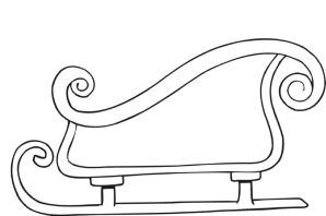 Сани рисунок