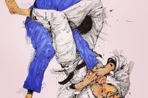 Дзюдо рисунок карандашом