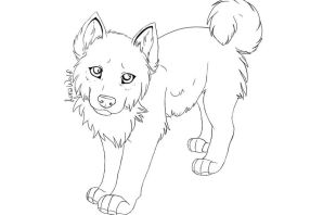 Раскраски собаки хаски