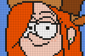 Гравити фолз по клеточкам