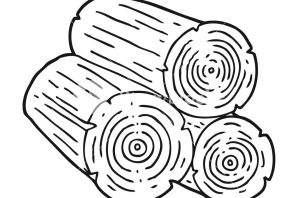 Бревно раскраска