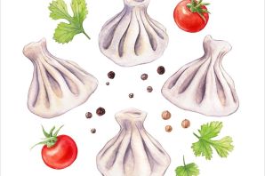 Хинкали рисунок