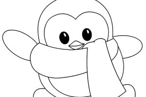 Раскраска лоло пингвиненок