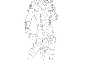 Раскраска фортнайт банан