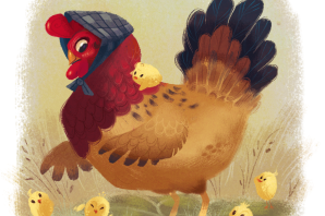 Рисунок курочки для детей