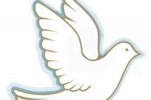 Трафарет голубя