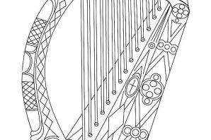 Гусли раскраска