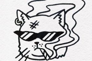 Кошка эскиз